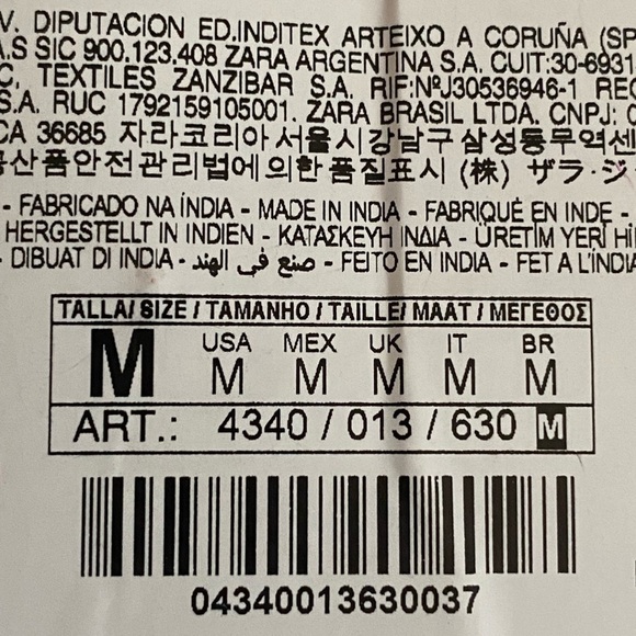 NWT. Zara Fuchsia Long Metal Earrings with Colored Beads. - Picture 6 of 7